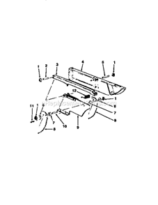 Guard Assembly Diagram and Parts List for 113299112  Craftsman Table Saw