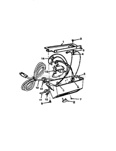 On / Off Power Outlet Diagram and Parts List for 113299112  Craftsman Table Saw