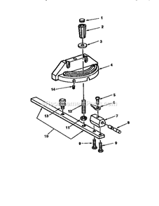 Page D Diagram and Parts List for 113299315  Craftsman Table Saw