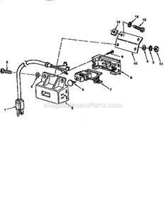 Page E Diagram and Parts List for 113299315  Craftsman Table Saw