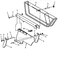 Page F Diagram and Parts List for 113299315  Craftsman Table Saw
