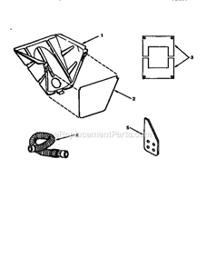 Table Saw Dust Collector Diagram and Parts List for 113299510  Craftsman Table Saw
