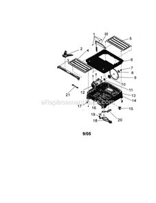 Wet Tile Saw Diagram and Parts List for 11822320  Craftsman Circular Saw
