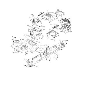 Chassis Diagram and Parts List for 917287110  Craftsman Lawn Tractor