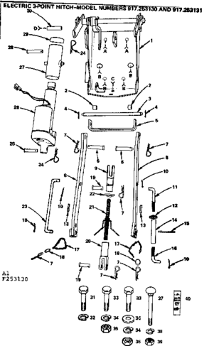 Part Location Diagram of 2510P Craftsman Cotter pin