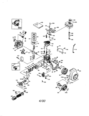 Part Location Diagram of 40000A Craftsman Muffler