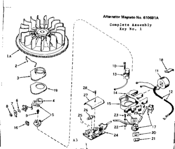 Replacement Parts Diagram and Parts List for 143176102  Craftsman Engine