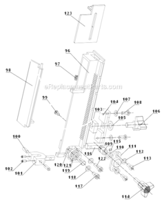 Page E Diagram and Parts List for 1243299  Craftsman Band Saw