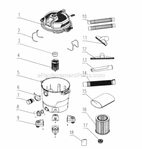 Part Location Diagram of 16938 Craftsman Nut Filter