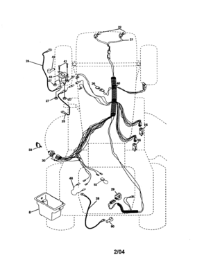 Electrical Diagram and Parts List for 917277152  Craftsman Lawn Tractor