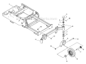 Caster Assembly Diagram and Parts List for 12728875  Craftsman Lawn Mower