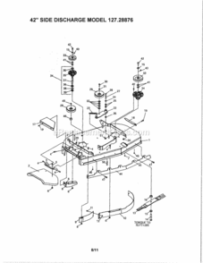Page L Diagram and Parts List for 12728876  Craftsman Lawn Tractor