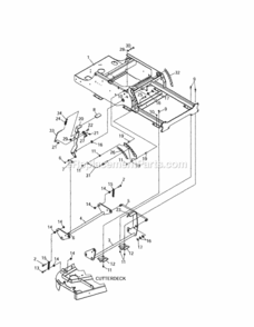 Page E Diagram and Parts List for 12728876  Craftsman Lawn Tractor