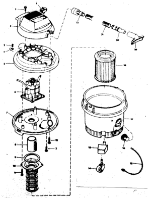 Part Location Diagram of 73182 Craftsman Motor assembly