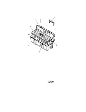26" Professional Handbox Diagram and Parts List for 706654260  Craftsman Tool Stand & Cart