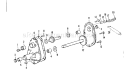 Gear Case Assembly Diagram and Parts List for 13180379  Craftsman Snow Blower