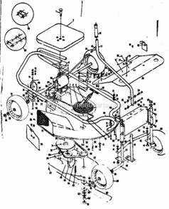 Part Location Diagram of 56025 Craftsman Mower Housing