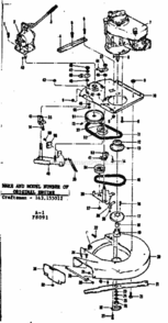 Page A Diagram and Parts List for 1318091  Craftsman Lawn Tractor
