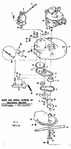 Page A Diagram and Parts List for 1318170  Craftsman Lawn Tractor