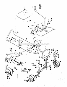 Page B Diagram and Parts List for 1318180  Craftsman Lawn Tractor