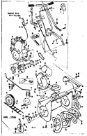 Drive Assembly Diagram and Parts List for 13181926  Craftsman Snow Blower