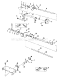 Part Location Diagram of 69323 Dynabrade Housing Assembly