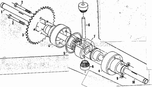 Page D Diagram and Parts List for 1318210  Craftsman Lawn Tractor