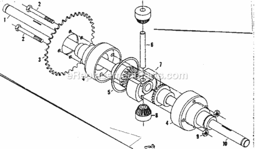 Page E Diagram and Parts List for 1318210  Craftsman Lawn Tractor