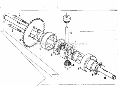 Page D Diagram and Parts List for 1318220  Craftsman Lawn Tractor