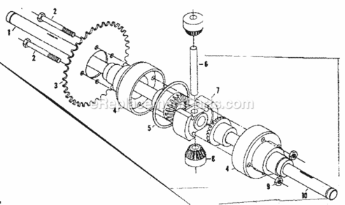 Page D Diagram and Parts List for 1318221  Craftsman Lawn Tractor