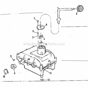 Page E Diagram and Parts List for 1318270  Craftsman Lawn Tractor