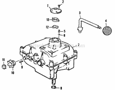 Page C Diagram and Parts List for 1318283  Craftsman Lawn Tractor