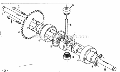 Page D Diagram and Parts List for 1318283  Craftsman Lawn Tractor