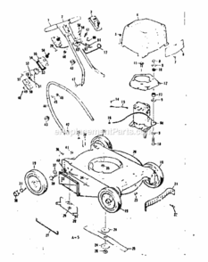 Part Location Diagram of 60430 Craftsman Handle, Lower