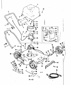 Page A Diagram and Parts List for 13191523  Craftsman Lawn Mower