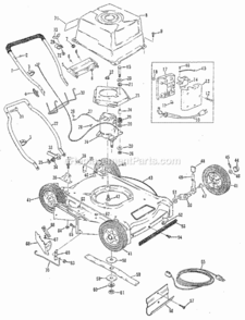 Part Location Diagram of 490-900-0061 MTD HANDLE ASM - T