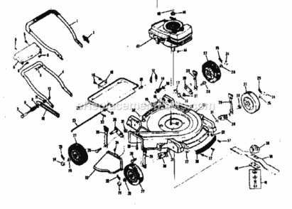 Page A Diagram and Parts List for 13191567  Craftsman Lawn Mower