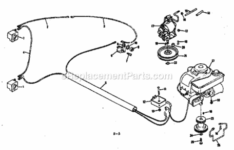 Page C Diagram and Parts List for 131962512  Craftsman Lawn Tractor