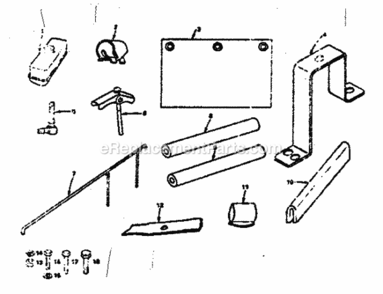 Page E Diagram and Parts List for 131962613  Craftsman Lawn Tractor