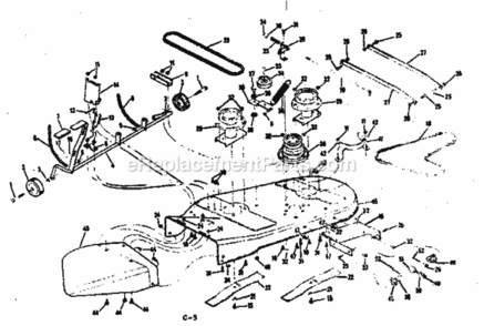 Page B Diagram and Parts List for 131962632  Craftsman Lawn Tractor