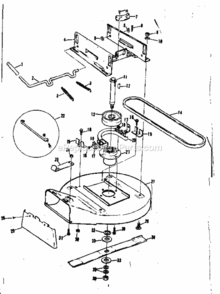Page C Diagram and Parts List for 13196270  Craftsman Lawn Tractor