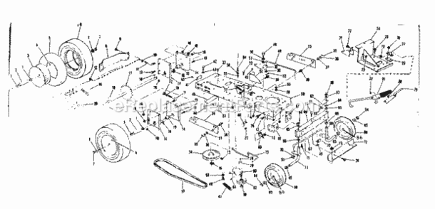 Page B Diagram and Parts List for 13196281  Craftsman Lawn Tractor