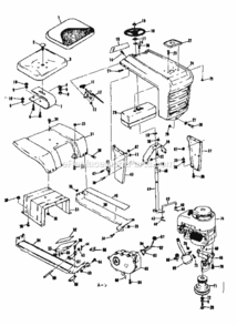 Page A Diagram and Parts List for 13196310  Craftsman Lawn Tractor