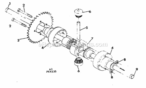 Page E Diagram and Parts List for 13196315  Craftsman Lawn Tractor