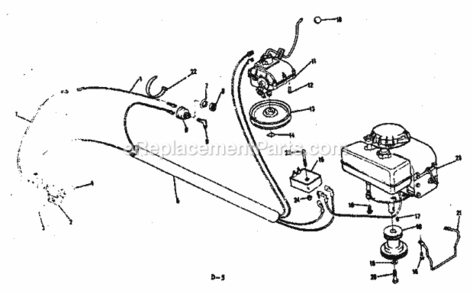 Page C Diagram and Parts List for 131963213  Craftsman Lawn Tractor