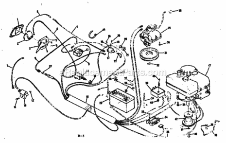 Page C Diagram and Parts List for 13196323  Craftsman Lawn Tractor