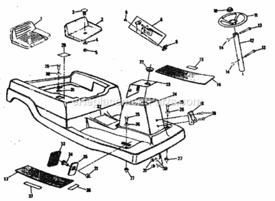 Page A Diagram and Parts List for 131963263  Craftsman Lawn Tractor