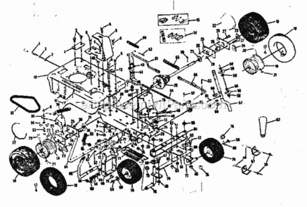 Page B Diagram and Parts List for 131963263  Craftsman Lawn Tractor