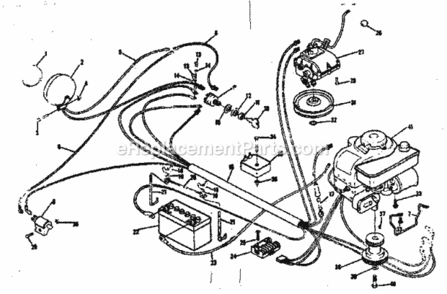 Page D Diagram and Parts List for 131963263  Craftsman Lawn Tractor