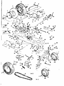 Page B Diagram and Parts List for 13196350  Craftsman Lawn Tractor